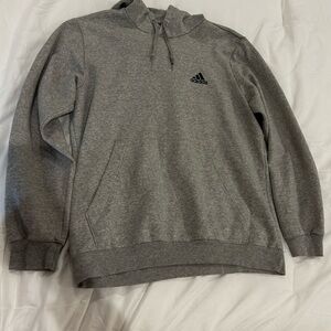 Adidas Heather Gray Pullover Hoodie